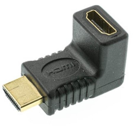 CABLE WHOLESALE Cable Wholesale HDMI Right Angle Adapter; HDMI Male to HDMI Female; 90 Degree 30HH-50210